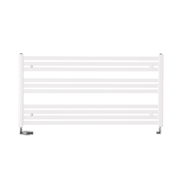Grzejnik łazienkowy poziomy Intention IT-600x1200-W 60x120cm, moc 623W, biały