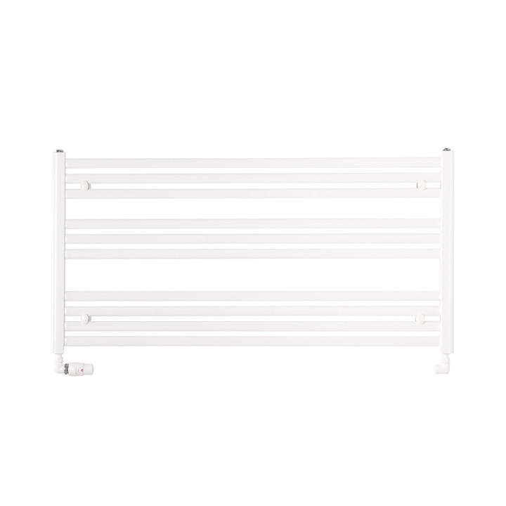 Grzejnik łazienkowy poziomy Intention IT-600x1200-W 60x120cm, moc 623W, biały