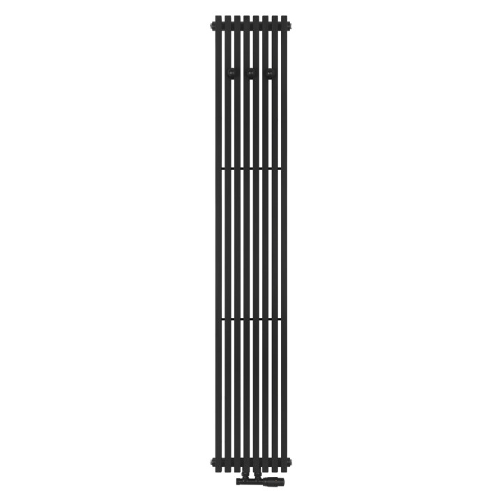 Grzejnik dekoracyjny Poem PO1 1800x312mm 595W D50 czarny