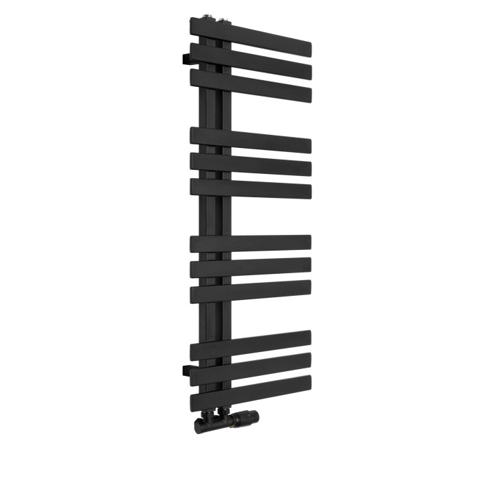 Grzejnik łazienkowy Elche EL-945x400-D50L/P-BM czarny mat