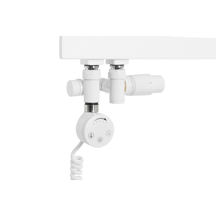 Grzejnik łazienkowy ELCHE EL-690x400-D50L/P-WM biały mat