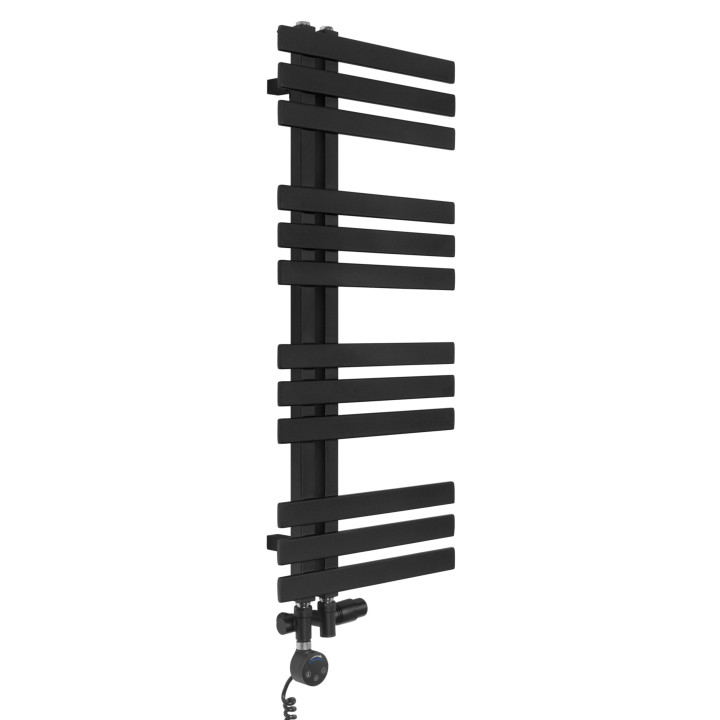 Grzejnik łazienkowy Elche EL-945x400-D50L/P-BM czarny mat