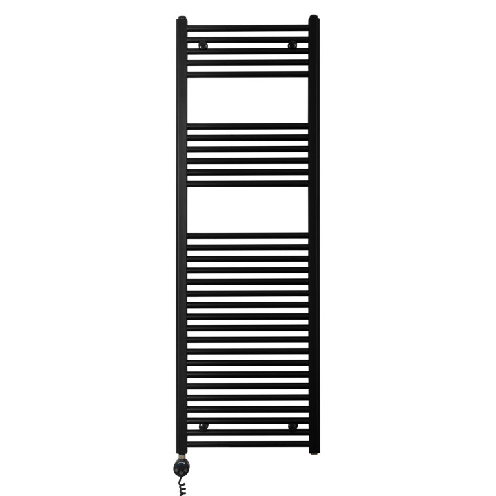 Grzejnik łazienkowy elektryczny Constans 1500x500 czarny 600W
