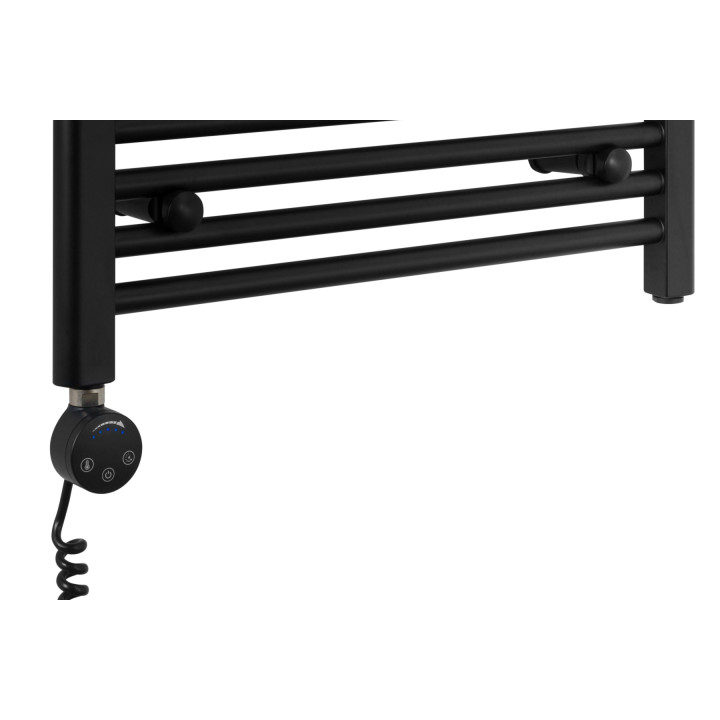 Grzejnik łazienkowy elektryczny Constans 1500x600 czarny 800W
