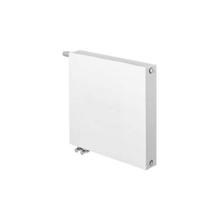 Grzejnik dekoracyjny poziomy Space Line V22 600x600 biały struktura lewy