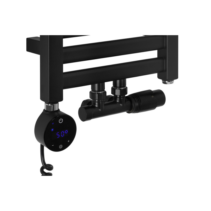 Grzejnik łazienkowy Neso NS-480x300-D50-B czarny