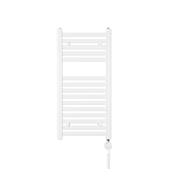 Grzejnik łazienkowy elektryczny Intention 800x500 biały 400W prawy