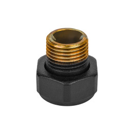 Złączka zaciskowa GW 3/4 x GZ1/2 czarny mat