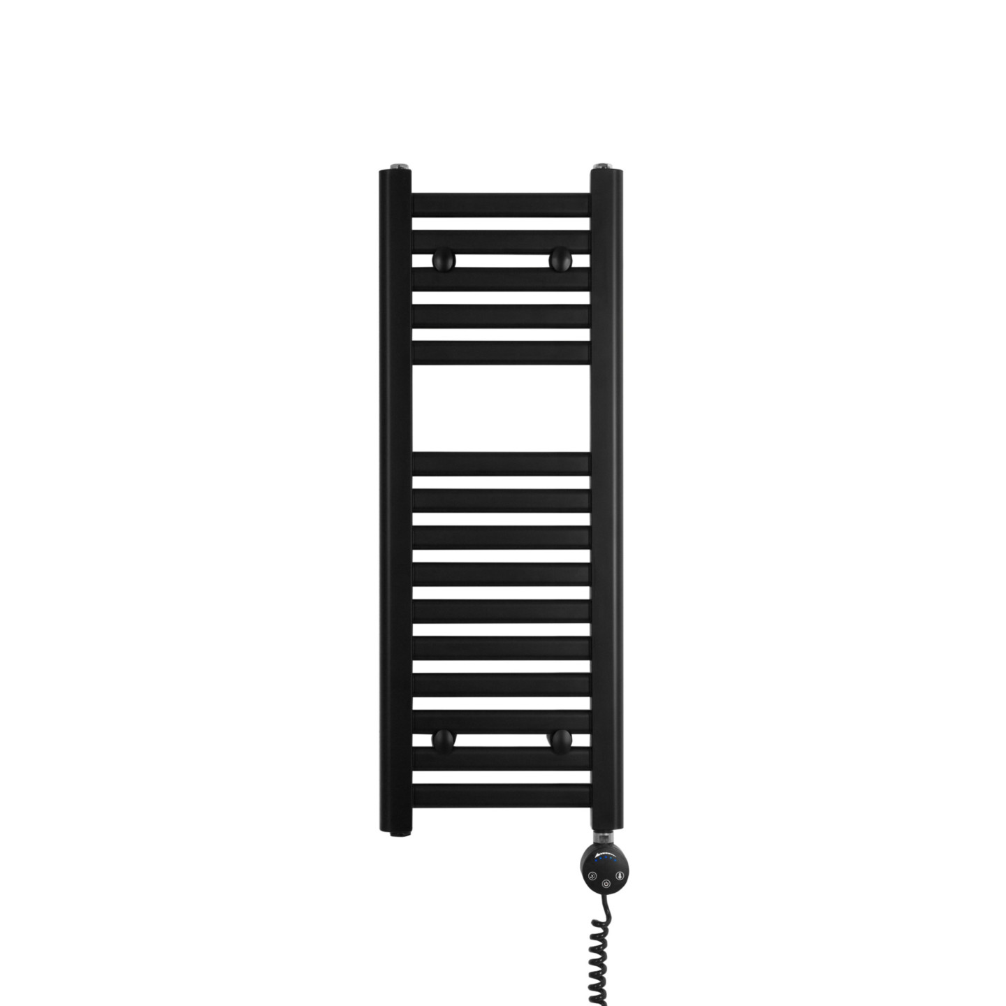 Grzejnik łazienkowy elektryczny Intention 800x300 czarny 300W lewy