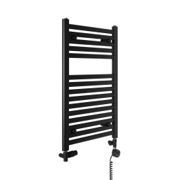 Grzejnik łazienkowy wodno-elektryczny Intention 800x500 czarny 400W
