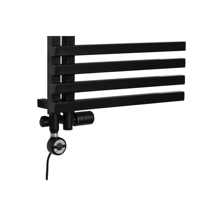 Grzejnik łazienkowy Lolly LO-1800x500-D50L/P-BM czarny
