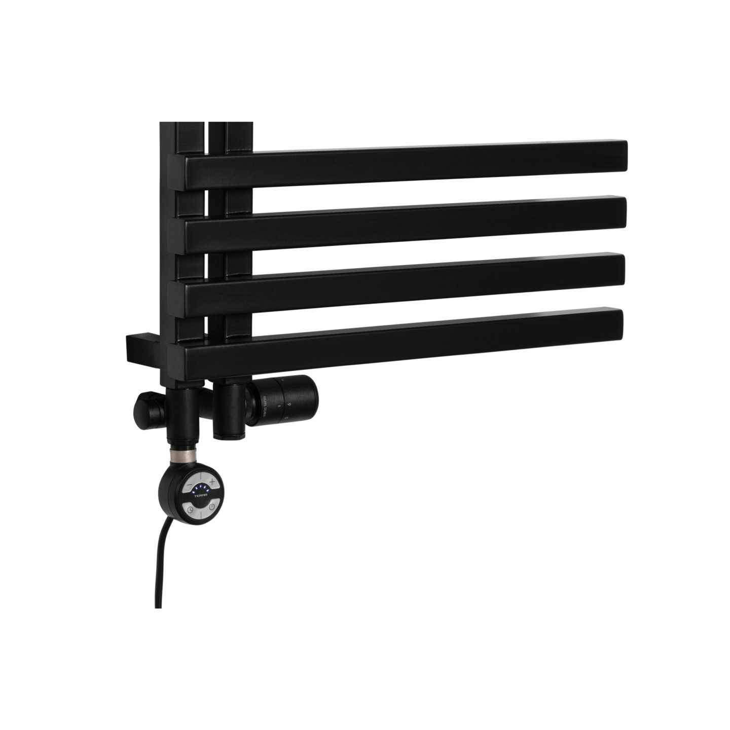 Grzejnik łazienkowy Lolly LO-1800x500-D50L/P-BM czarny