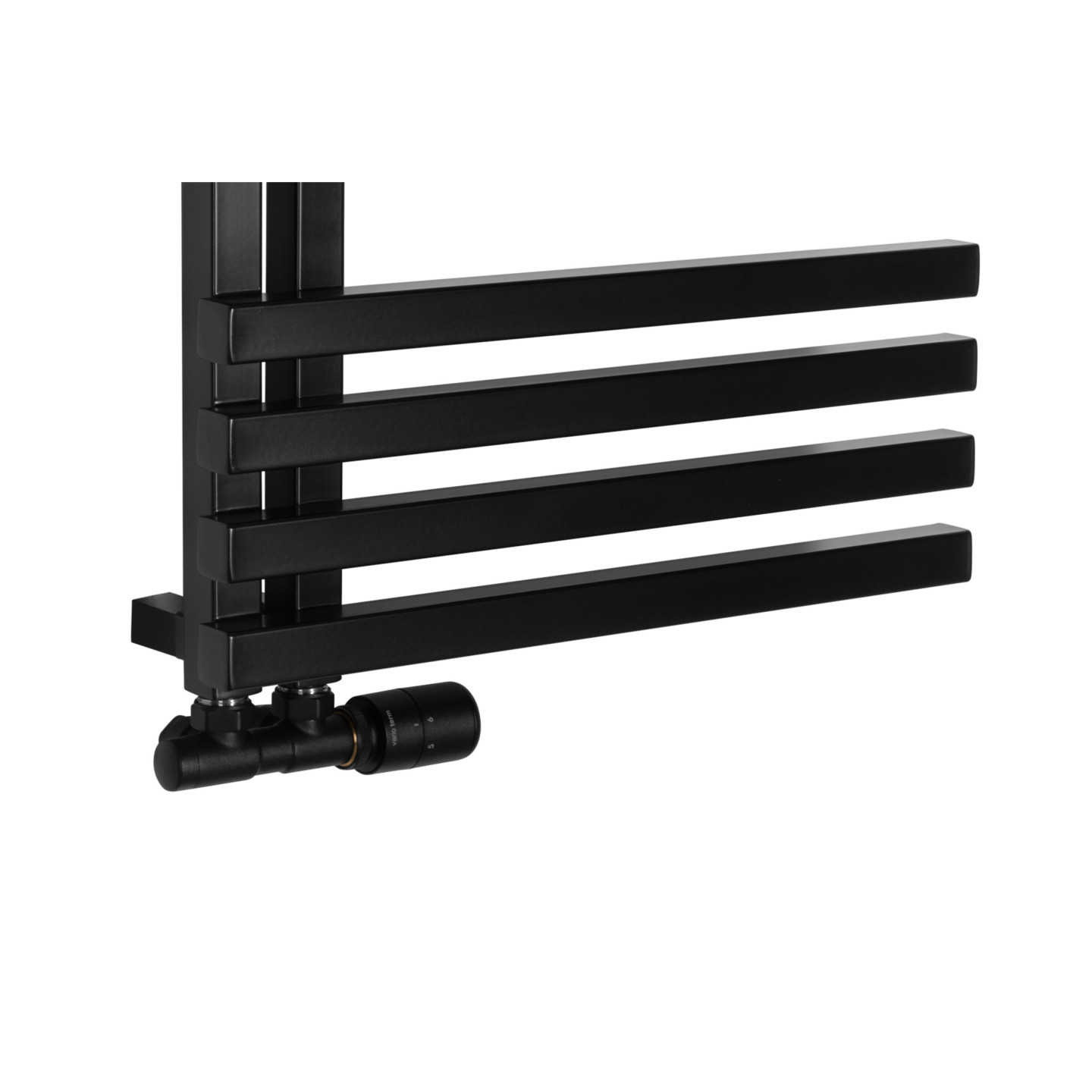 Grzejnik łazienkowy Lolly LO-1800x500-D50L/P-BM czarny