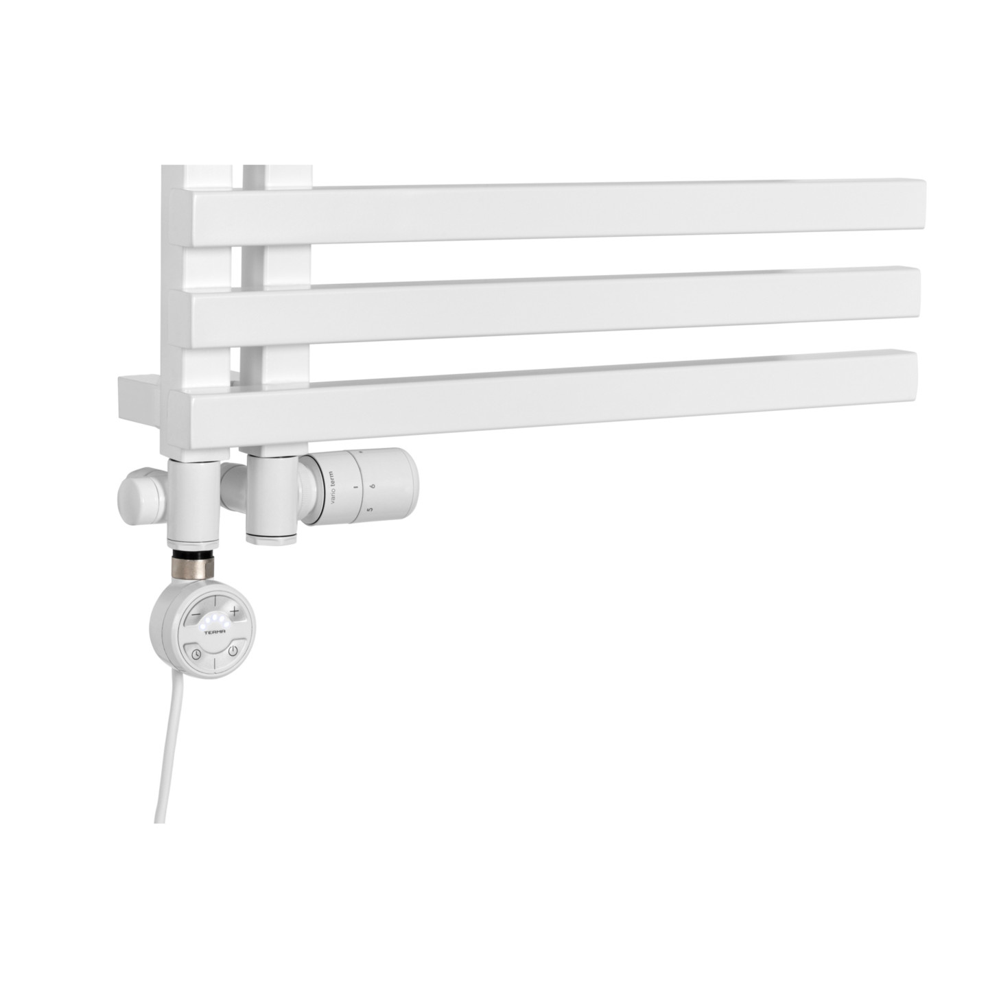 Grzejnik łazienkowy Lolly LO-1200x500-D50L/P-WM biały