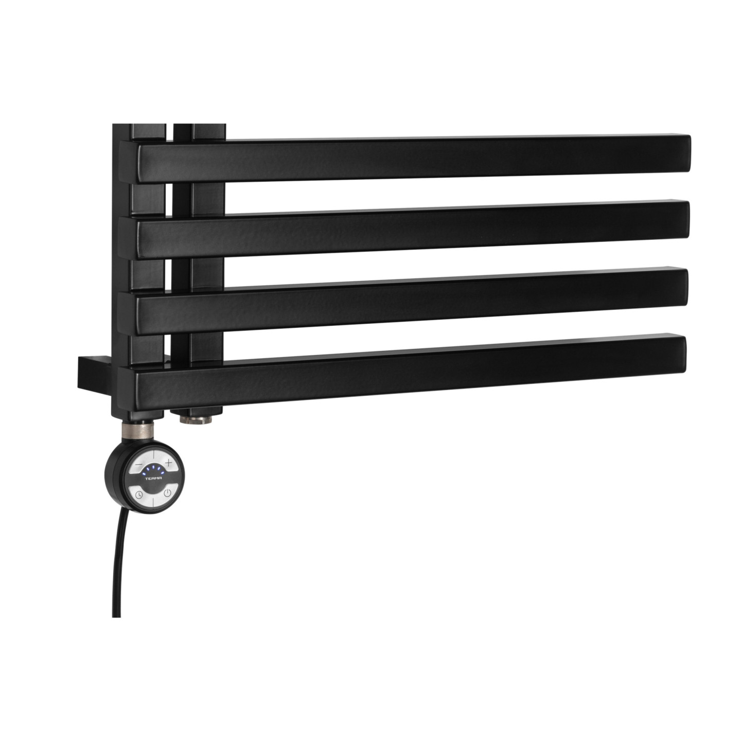 Grzejnik łazienkowy Lolly LO-1200x500-D50L/P-BM czarny