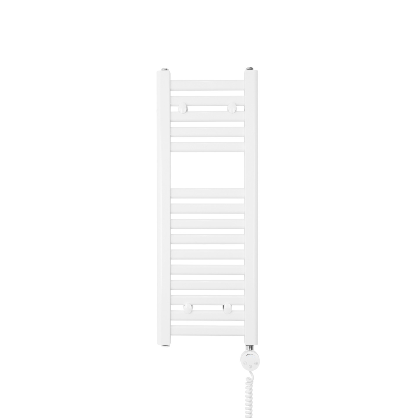 Grzejnik łazienkowy elektryczny Intention 800x300 biały 300W lewy