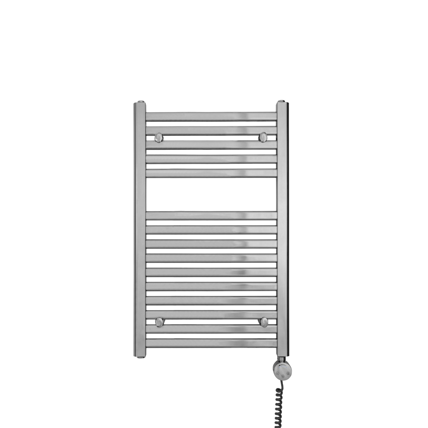 Grzejnik łazienkowy elektryczny Intention 800x500 chrom 200W lewy