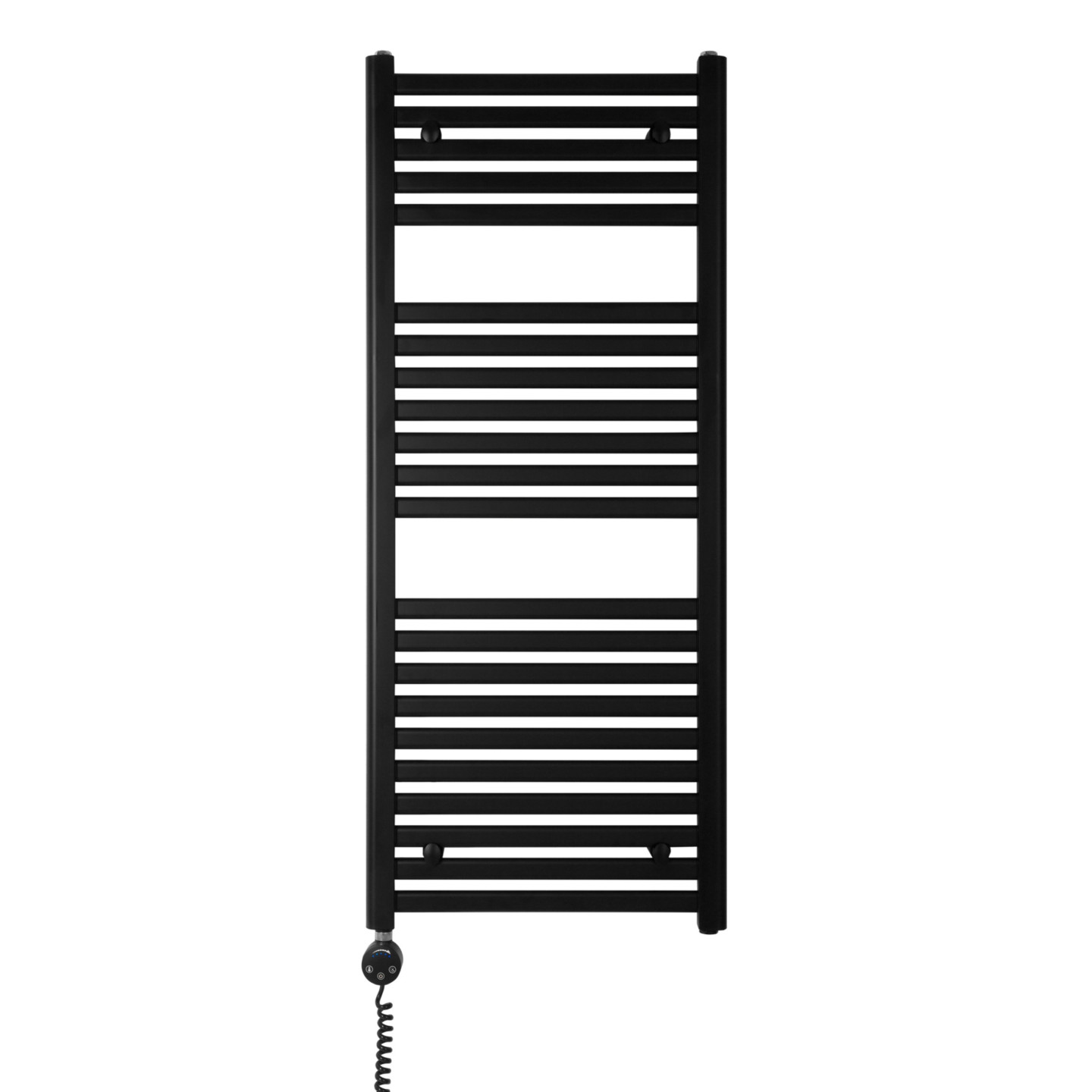 Grzejnik łazienkowy elektryczny Intention 1200x500 czarny 600W lewy