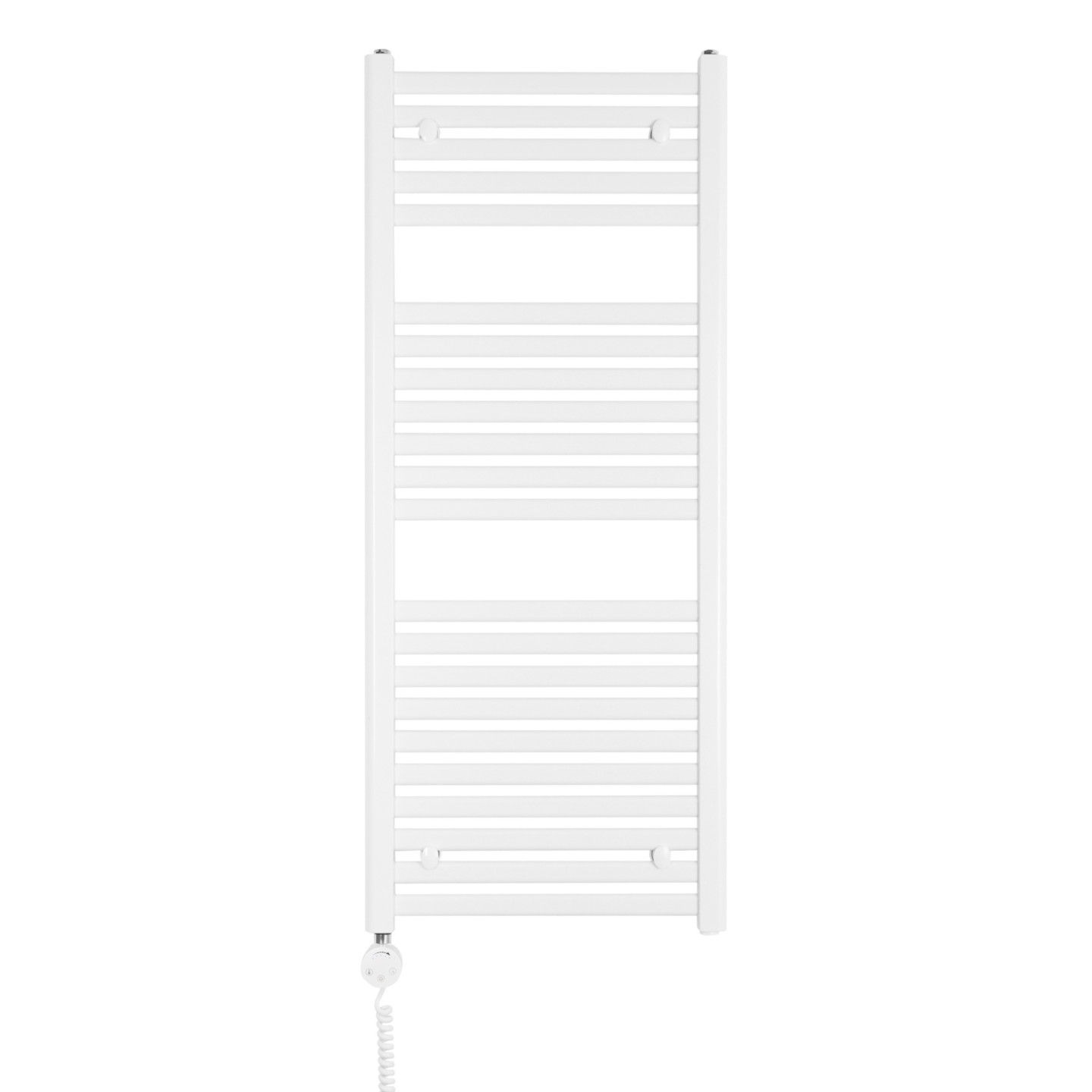 Grzejnik łazienkowy elektryczny Intention 1200x500 biały 600W lewy
