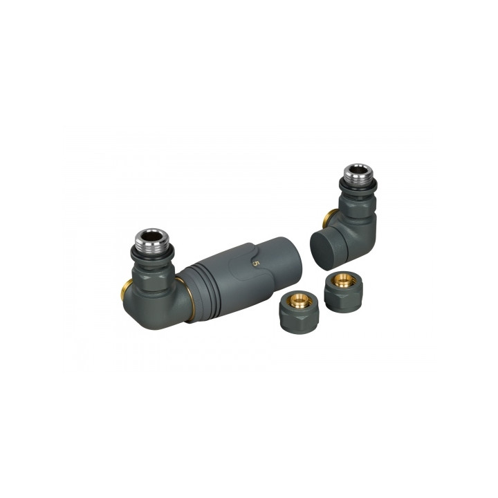 Zestaw termostatyczny Tri Axial Valve 3D TAV-G-L grafit lewy