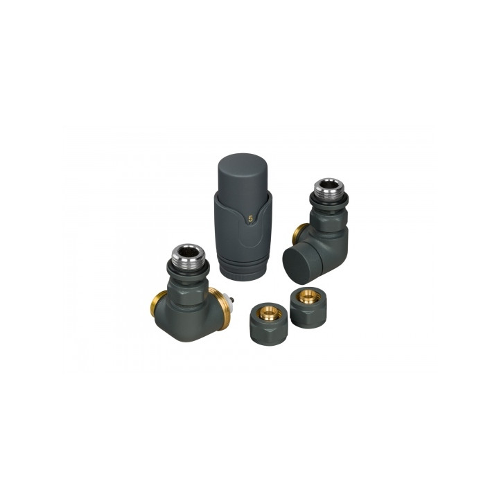 Zestaw termostatyczny Tri Axial Valve 3D TAV-G-L grafit lewy