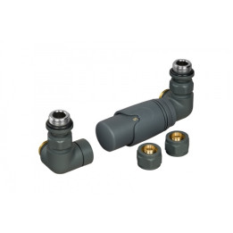 Zestaw termostatyczny Tri Axial Valve 3D TAV-G-P grafit prawy