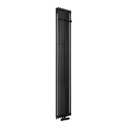 Grzejnik dekoracyjny pionowy Matrix 2 1800x340 D50 czarny mat