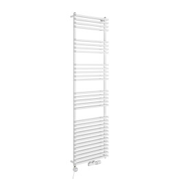 Grzejnik łazienkowy wodno-elektryczny Riva 1800x500 biały 1000W