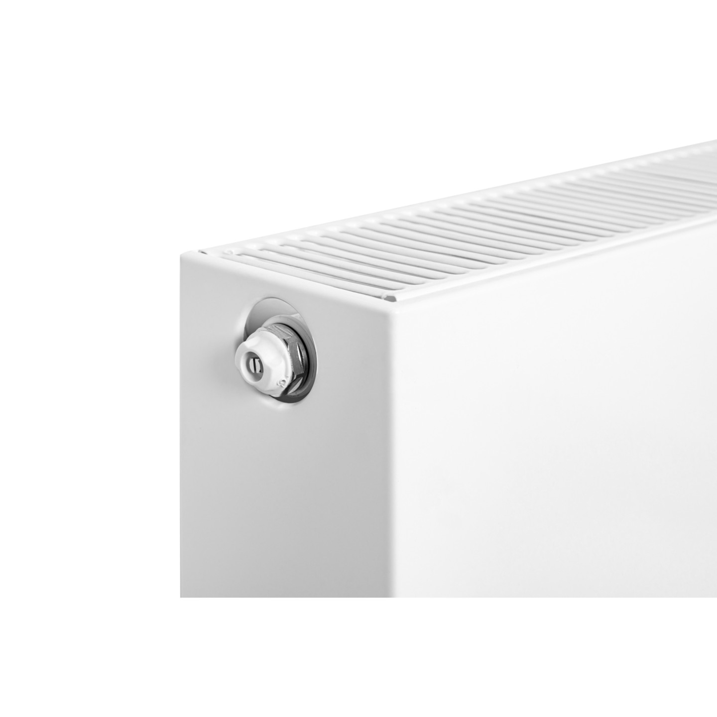 Grzejnik dekoracyjny poziomy Space SP22E 600x800 biały prawy