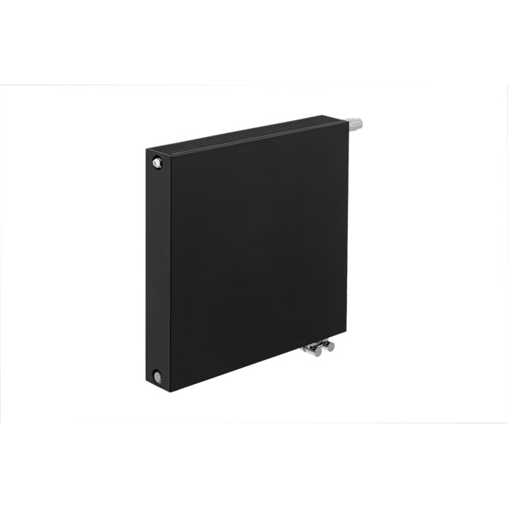 Grzejnik dekoracyjny poziomy Space SP22E 600x600 czarny prawy
