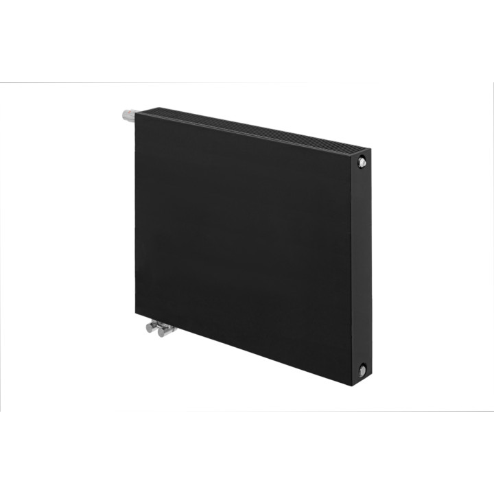 Grzejnik dekoracyjny poziomy Space SP22E 600x800 czarny lewy