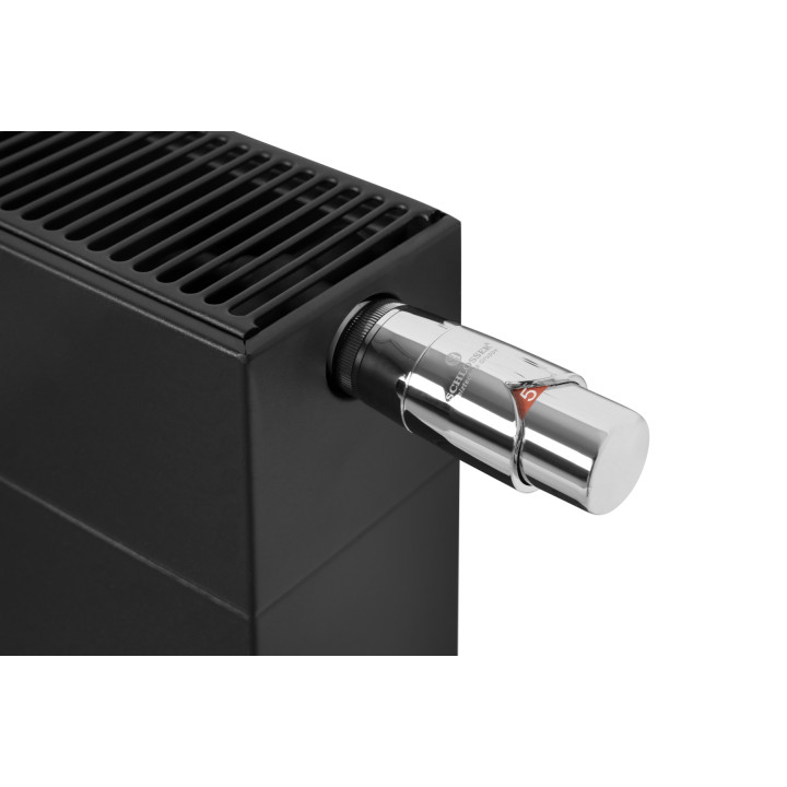 Grzejnik dekoracyjny poziomy Space SPL22E 600x800 czarny prawy