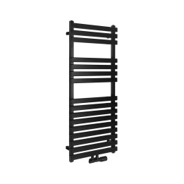 Grzejnik łazienkowy DELFINA DF-1200x500-D50-BM czarny mat