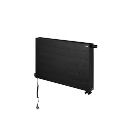Grzejnik dekoracyjny poziomy Space SPL22E 600x1000 czarny prawy