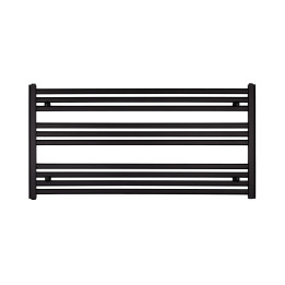 Grzejnik łazienkowy poziomy Intention IT-600x1200-B 60x120cm, moc 623W, czarny