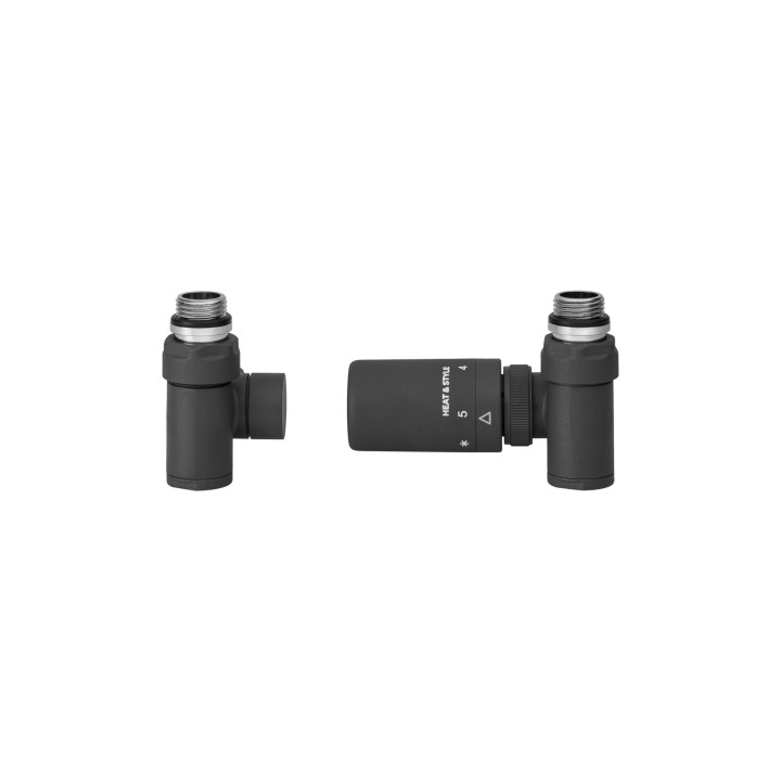 Zestaw termostatyczny HYBRID VALVE NEW, grafit prawy