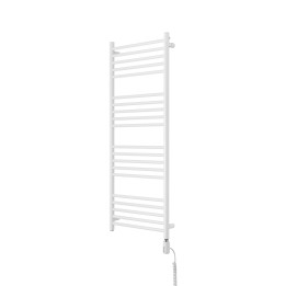 Grzejnik łazienkowy elektryczny Noemi 1215x500 600W prawy biały mat