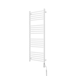 Grzejnik łazienkowy elektryczny Noemi 1215x500 600W prawy biały mat