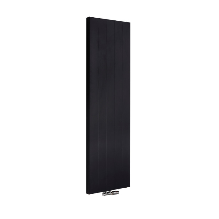 Grzejnik dekoracyjny pionowy Space SPL20 1600x500 czarny struktura