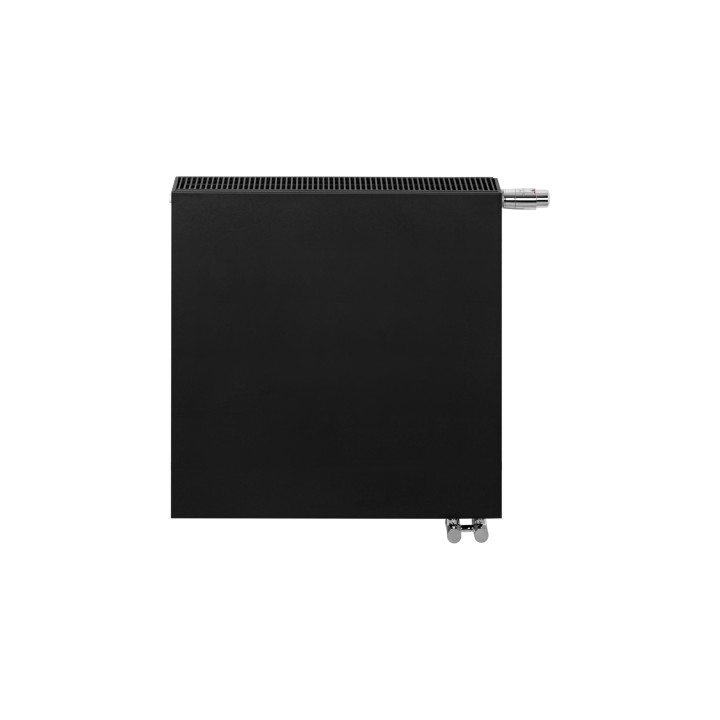 Grzejnik dekoracyjny poziomy Space V22 600x600 czarny prawy