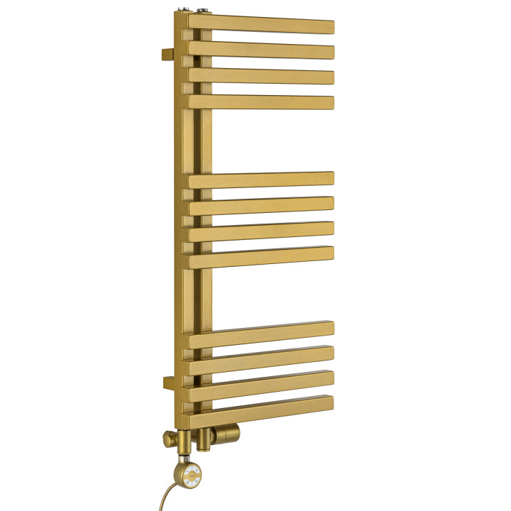 Grzejnik łazienkowy Lolly LO-870x400-D50L/P-Z złoty