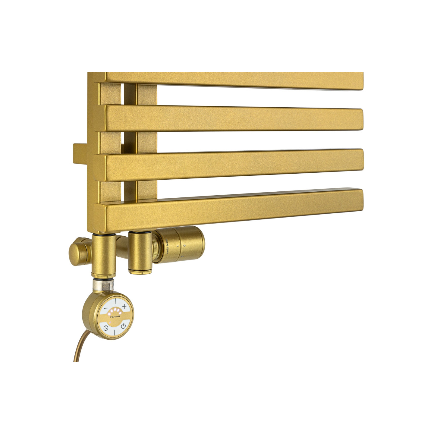 Grzejnik łazienkowy Lolly LO-870x400-D50L/P-Z złoty