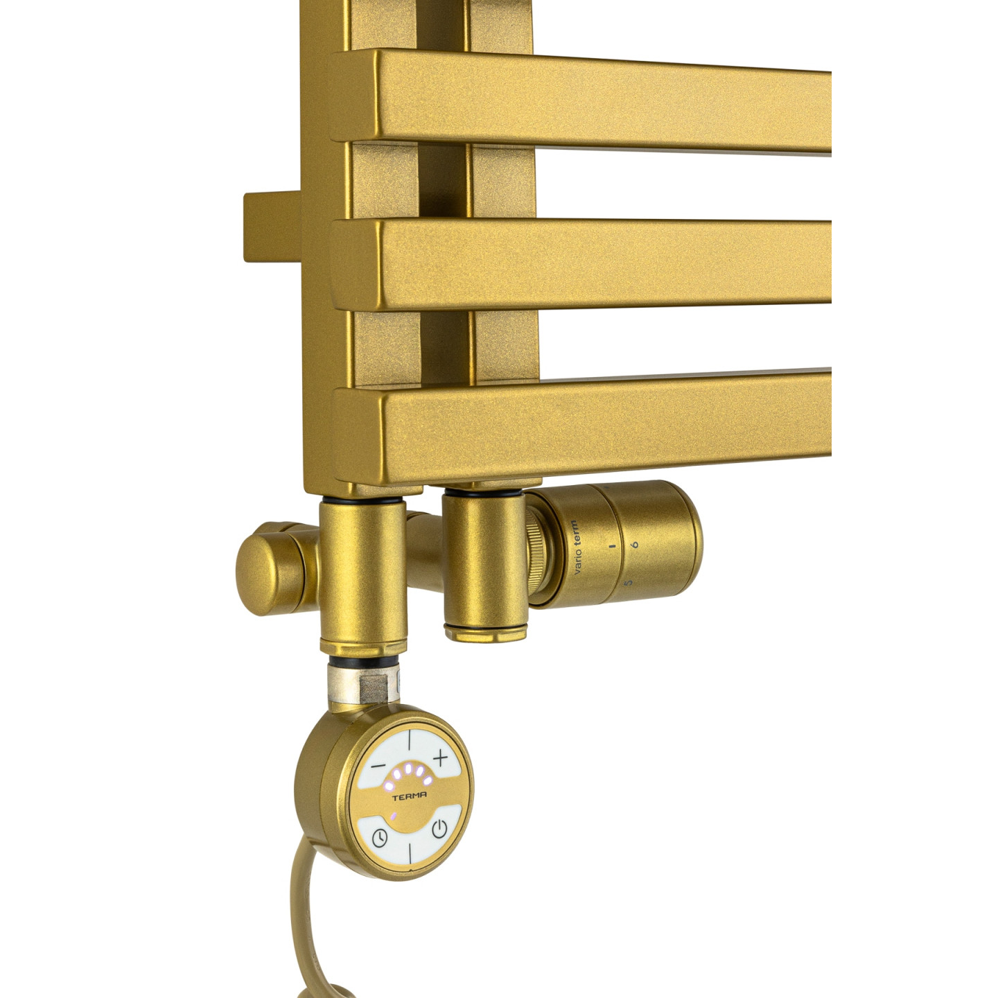 Grzejnik łazienkowy Lolly LO-870x400-D50L/P-Z złoty