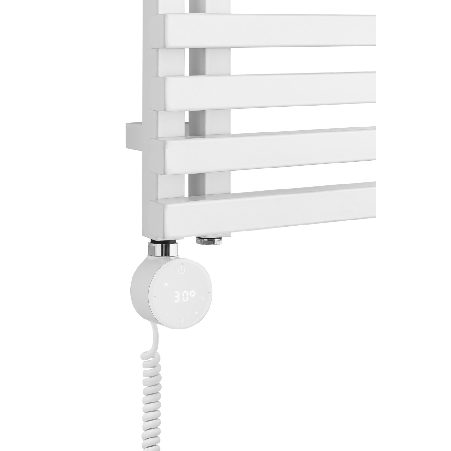 Grzejnik łazienkowy Lolly LO-870x400-D50L/P-W biały