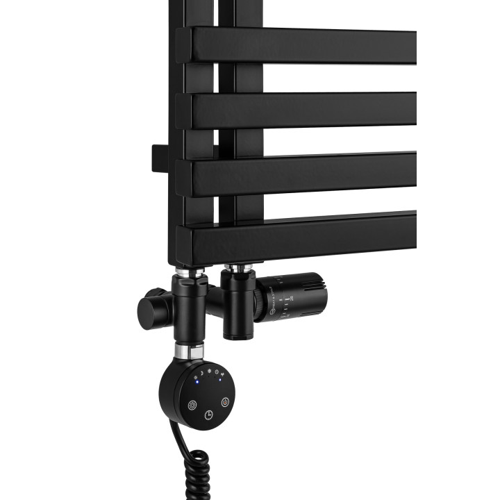 Grzejnik łazienkowy Lolly LO-870x400-D50L/P-B czarny