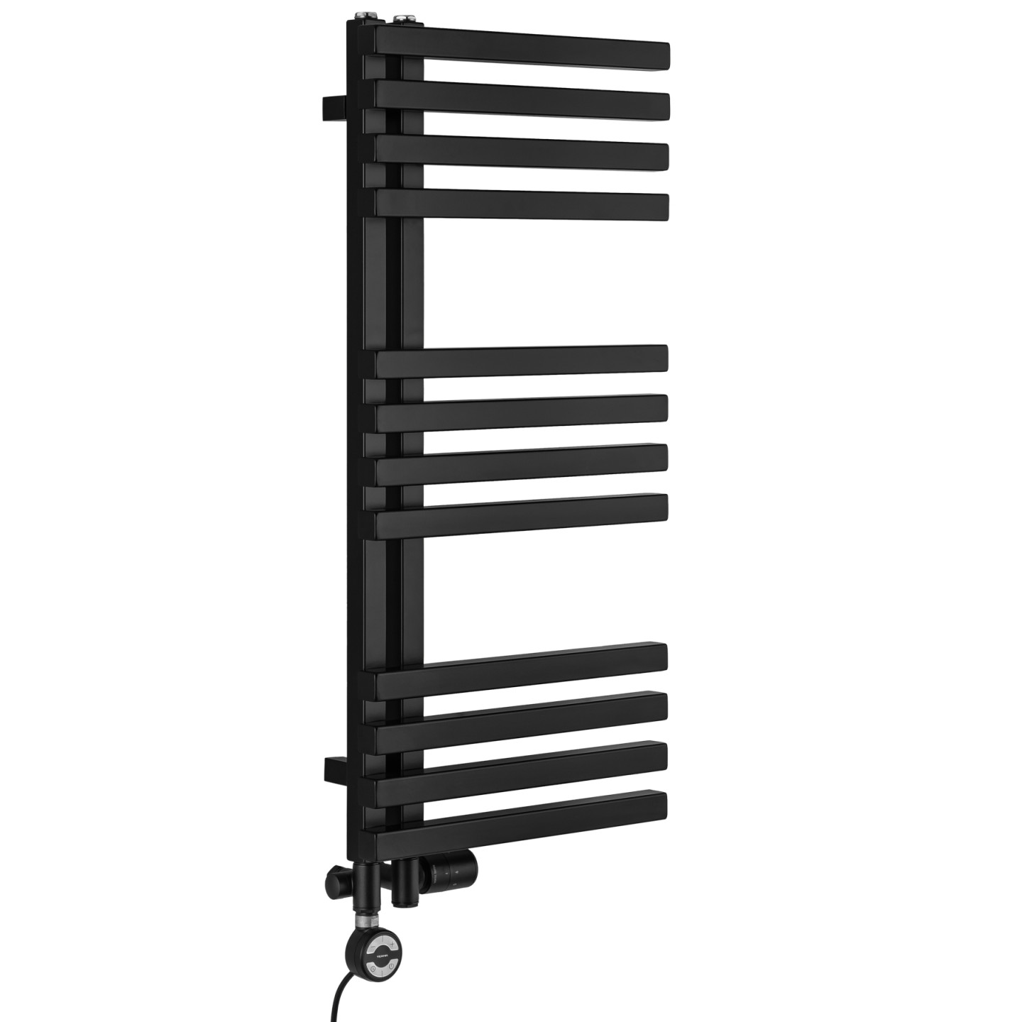 Grzejnik łazienkowy Lolly LO-870x400-D50L/P-B czarny