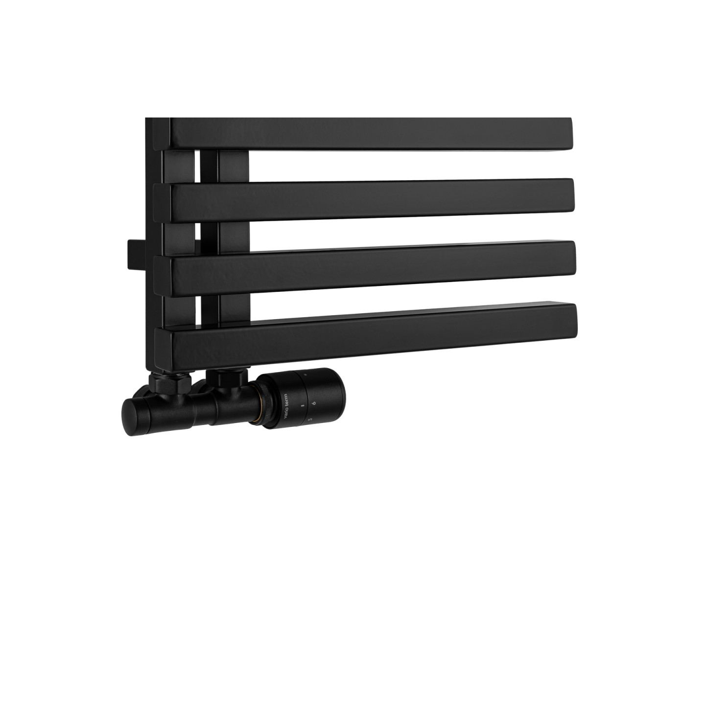 Grzejnik łazienkowy Lolly LO-870x400-D50L/P-B czarny