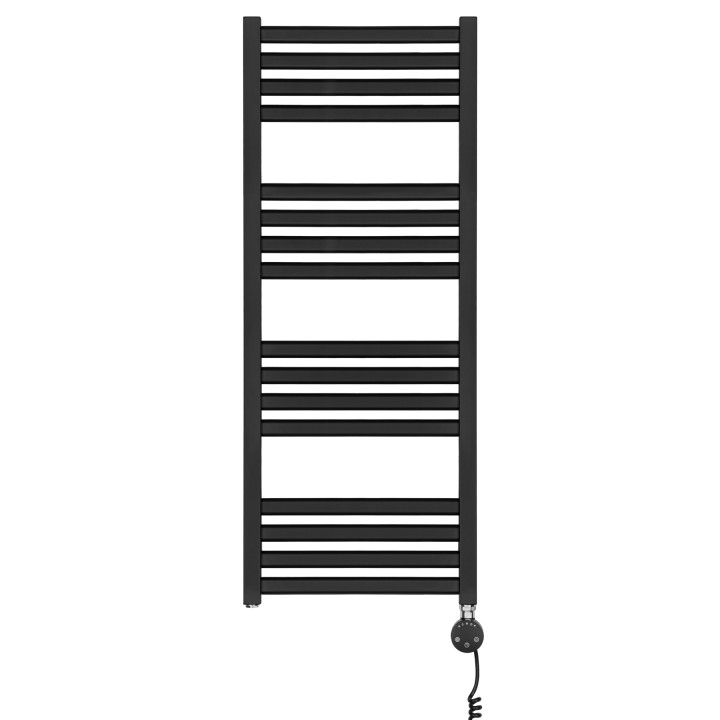 Grzejnik łazienkowy elektryczny Neso 1005x400 400W czarny prawy