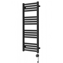 Grzejnik łazienkowy elektryczny Neso 1005x400 400W czarny prawy