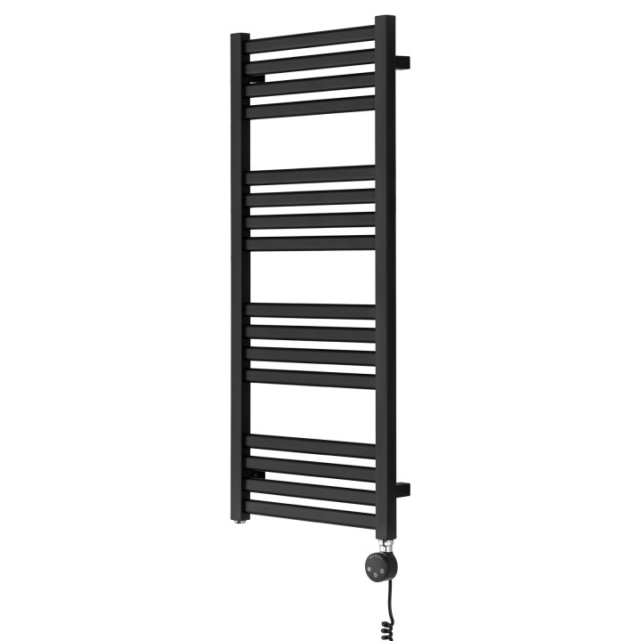 Grzejnik łazienkowy elektryczny Neso 1005x400 400W czarny prawy